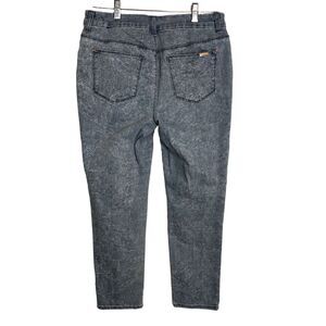 Chico's Size .5 Ankle Jeans Stretch So Slimming Girl Friend Jeans Floral Motif